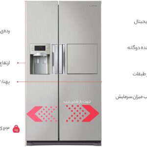 یخچال و فریزر 25 فوت سامسونگ مدل HM34