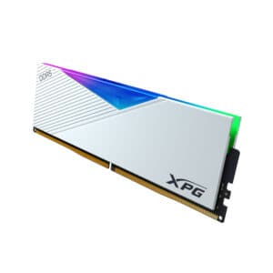 رم کامپیوتر DDR5 دو کاناله 5200 مگاهرتز CL38 ای دیتا ایکس پی جی مدل LANCER RGB WHITE DRAM MODULE ظرفیت 32 گیگابایت
