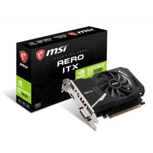 کارت گرافیک ام اس آی مدل GeForce GT 1030 AERO ITX 2GD4 OC
