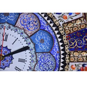 ساعت میناکاری مدل دست ساز خورشیدی کد 35
