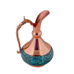 پارچ فیروزه کوبی آقاجانی مدل شلغمی کد 15