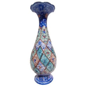 گلدان میناکاری مدل گل کد G 443