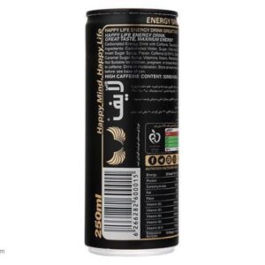 نوشابه انرژی زا هپی لایف- 250 میلی لیتر