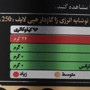 نوشابه انرژی زا هپی لایف- 250 میلی لیتر