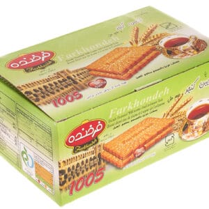 بیسکوییت کنجدی فرخنده با طعم هل - 850 گرم