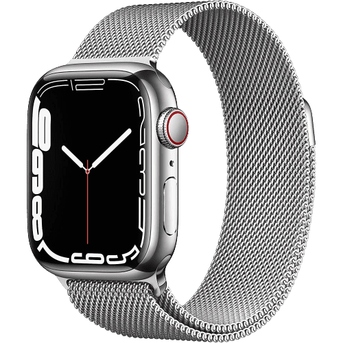 ساعت هوشمند اپل واچ سری 7 مدل 45mm Stainless Steel Case with Milanese Loop Steel Band