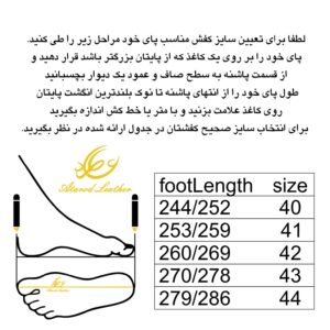 کفش مردانه چرم عطارد مدل چرم طبیعی کد SH22