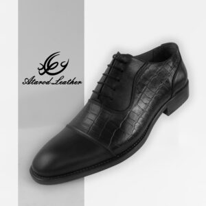 کفش مردانه چرم عطارد مدل چرم طبیعی کد SH33