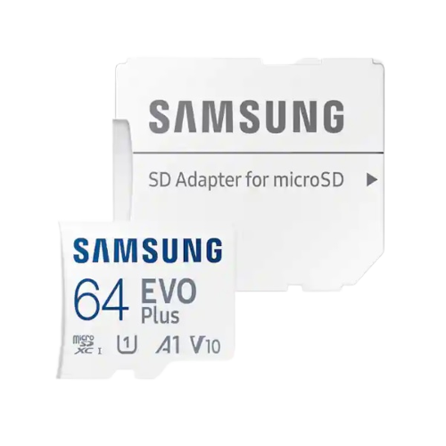 کارت حافظه microSDXC سامسونگ مدل  Evo Plus A1 V10 کلاس 10 استاندارد UHS-I U1 سرعت 130MBps به همراه آداپتور SD ظرفیت 64 گیگابایت