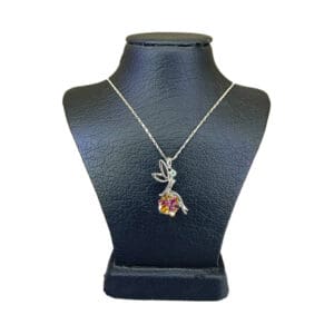 گردنبند زنانه سواروسکی مدل انجل طرح فرشته کد 3320