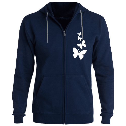 سویشرت زنانه طرح پروانه کد F56 رنگ سرمه...