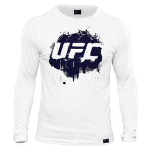 تی شرت آستین بلند مردانه مدل UFC کد MA25 رنگ سفید