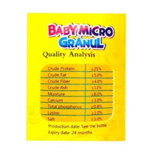 غذای بچه ماهی آکوا مدل Baby Micro Granul وزن 250 میلی لیتر