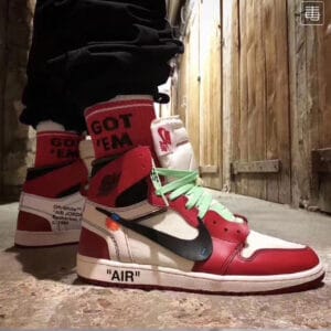 کفش پیاده روی مدل Air Jordan 1 Retro High Off-White Chicago