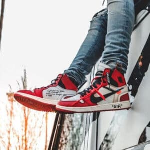 کفش پیاده روی مدل Air Jordan 1 Retro High Off-White Chicago