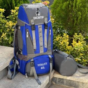 کوله پشتی کوهنوردی 65 لیتری دیکمپ مدل Mountain Pro DMP65A به همراه کیف دوشی