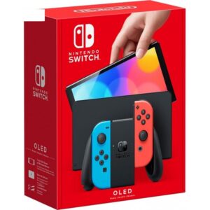 کنسول بازی نینتندو مدل Switch OLED Neon Blue and Neon Red Joy-Con