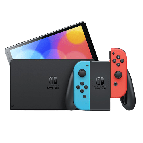 کنسول بازی نینتندو مدل Switch OLED Neon Blue and Neon Red Joy-Con