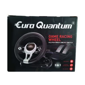 فرمان بازی یورو کوانتم مدل E-Q-RACING WHEEL مناسب برای PS4-XBOXONES-PC-PS3-SWITCH