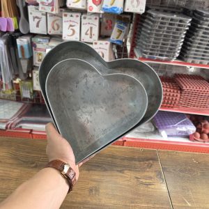 قالب کیک قلب گالوانیزه ۲سایز