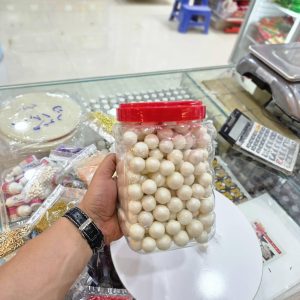 مروارید خوراکی تزئینی ( سفید صدفی خیلی بزرگ )