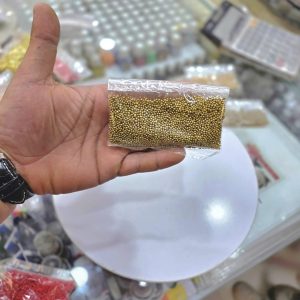 مروارید خوراکی تزئینی ( طلایی ریز شنی )