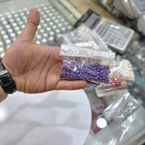 مروارید خوراکی تزئینی ( بنفش متوسط )