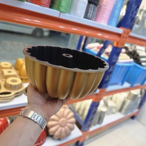 قالب کیک چدنی گرد طرح کف قلب