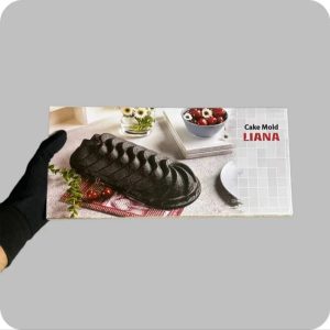 قالب کیک چدن گرانیت طرح بیضی شیاردار (لیانا)  آرکانیک