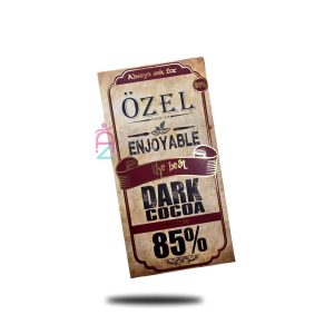 شکلات تخته ای تلخ 85 درصد ozel