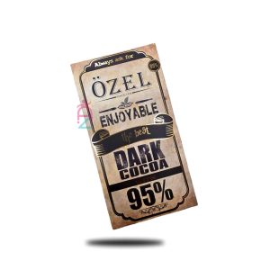 شکلات تخته ای تلخ 95 درصد ozel