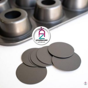 قالب مافین تفلون کف جدا 12 خانه گرد بزرگ