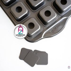 قالب مافین تفلون کف جدا 12 خانه مربع