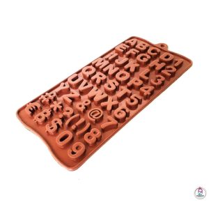 قالب سیلیکون شکلات حروف و اعداد و علامت لاتین