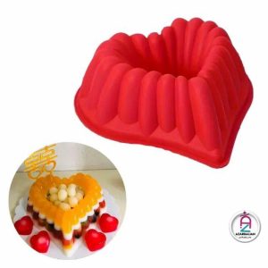 قالب سیلیکون قلب شیفون دار