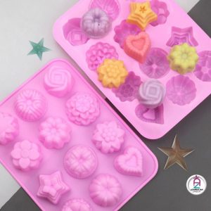 قالب سیلیکون 12خانه با 12 طرح مختلف