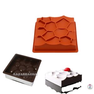 قالب سیلیکون هندسی طرح اقیانوس (سه بعدی)
