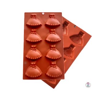 قالب سیلیکون دامن عروس 8 خانه