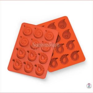 قالب سیلیکون  ترمه (حلزونی ) دو طرح میکس