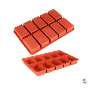 قالب سیلیکون مستطیل (مینی لوف) 10خانه