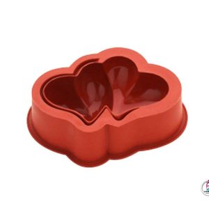 قالب سیلیکون قلب دوقلو سه بعدی