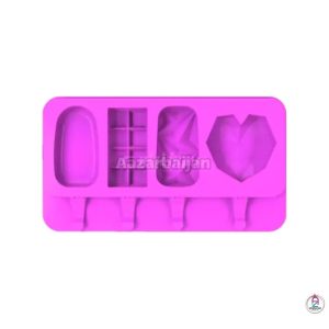 قالب سیلیکون بستنی(پاپسیکل) 4طرح بزرگ