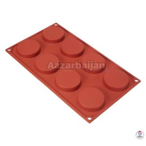 قالب سیلیکون گرد 8 خانه
