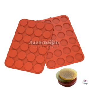 قالب سیلیکون استوانه پولکی (سکه ای) 24خانه