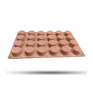 قالب سیلیکون خارجی دایره طرحدار 24خانه