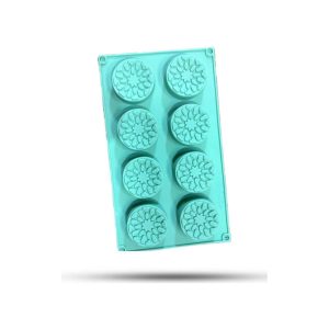 قالب سیلیکون خارجی دایره طرحدار 8خانه