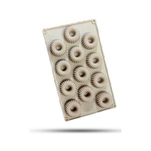 قالب سیلیکون خارجی دونات طرحدار 12خانه