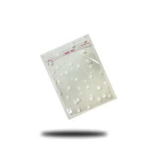 سلفون کوکی ۱۰×۱۰ طرح خالدار سفید