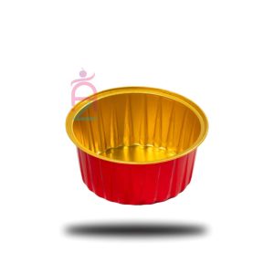 ظرف کاپکیک فویلی رنگی خارجی(قرمز)