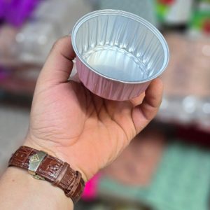 ظرف کاپکیک فویلی رنگی خارجی(آبی)
